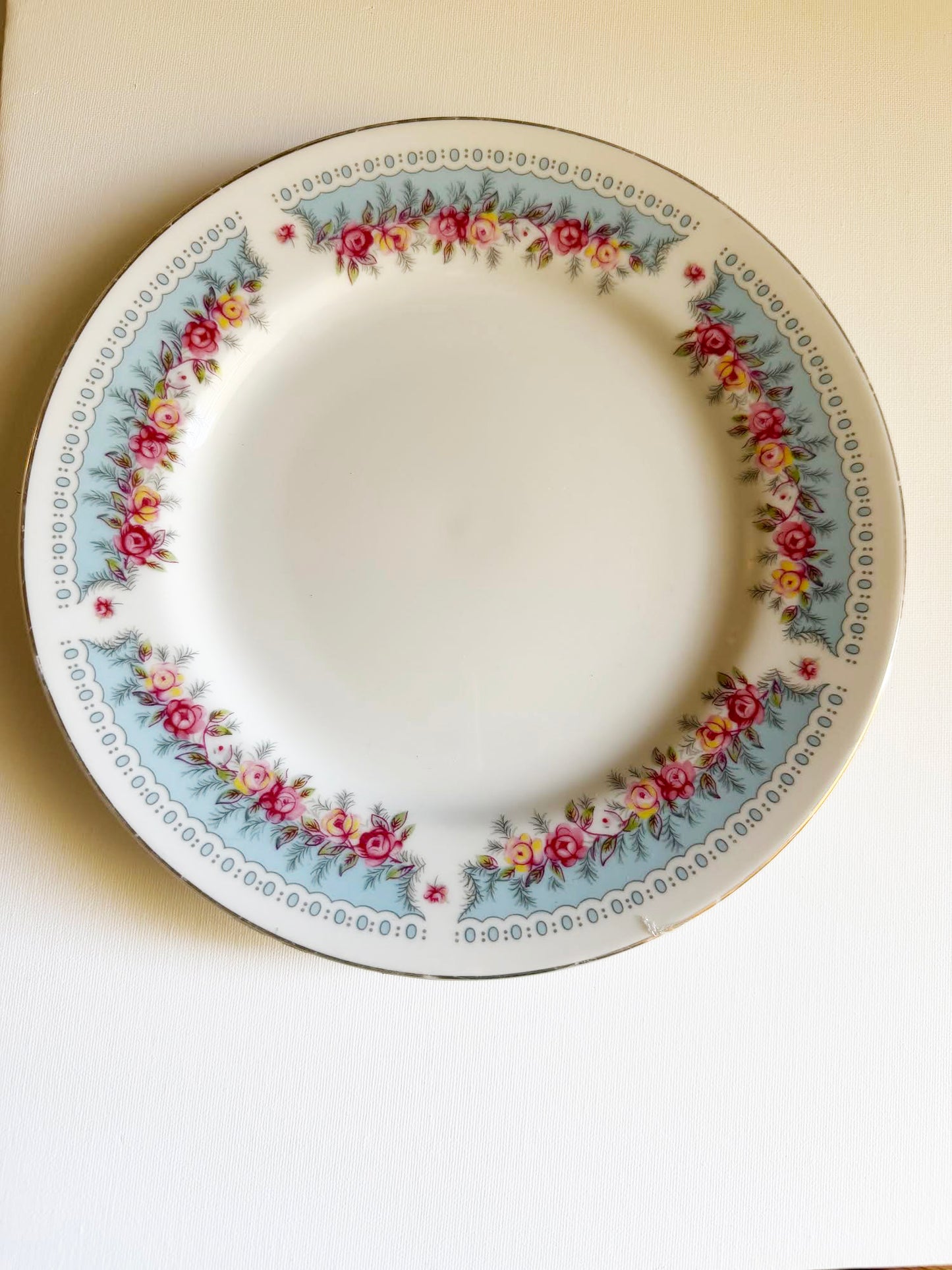 Custom Hand-Painted Dog Portrait on a Vintage Plate, Bridesmaid, Medium 8"