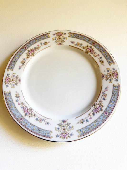 Custom Hand Painted Dog Portrait on Vintage Plate, Floral Swag,   7.5" size (Copy)