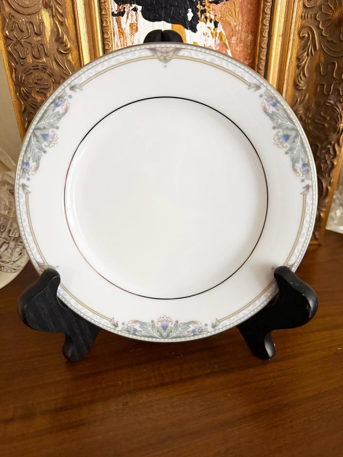 Custom Hand-Painted Dog Portrait on a Vintage Plate, Heatherwood, small 6" med. 7.5"